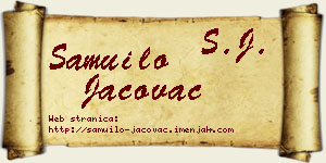 Samuilo Jačovac vizit kartica